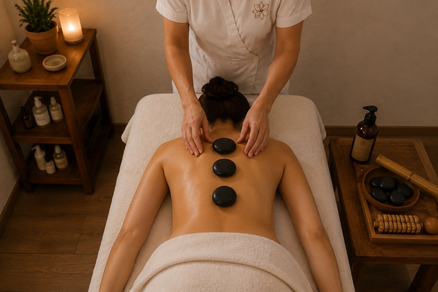 Ambiente del spa del complejo